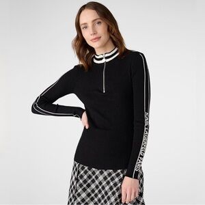 Karl Lagerfeld Black and White Sweater, XS